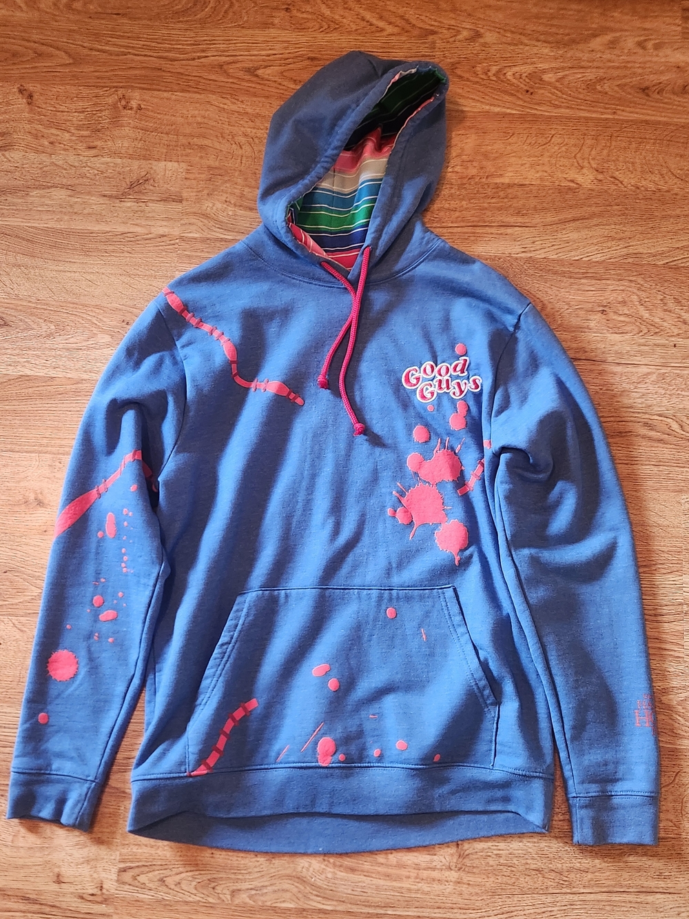 Chucky Good Guys, Halloween Horror Nights Blue Hoodie, Size Small